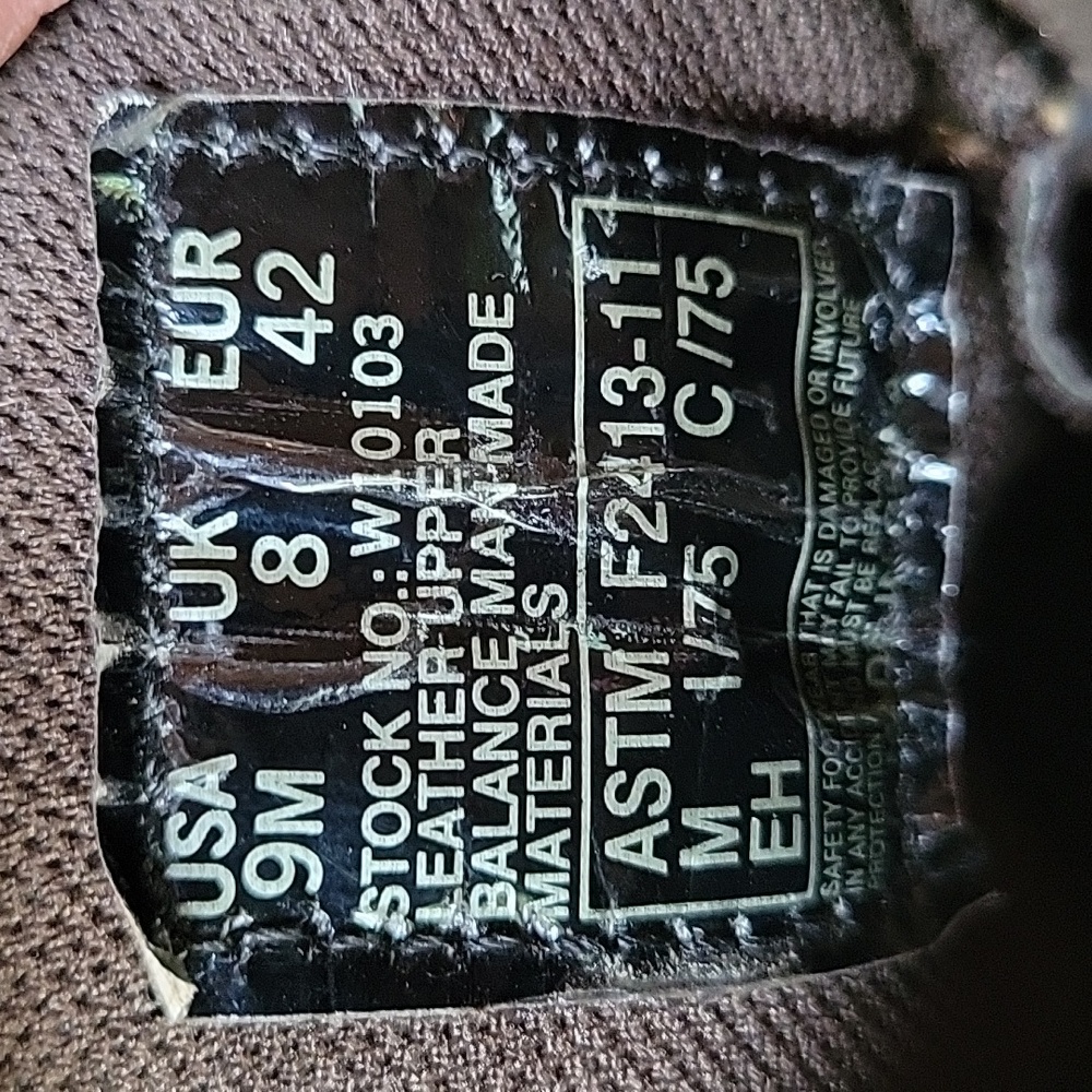 Wolverine Nolan composite toe, waterproof boots, brown, size 9M - Picture 12 of 15